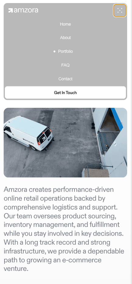 AMZORA project overview on mobile